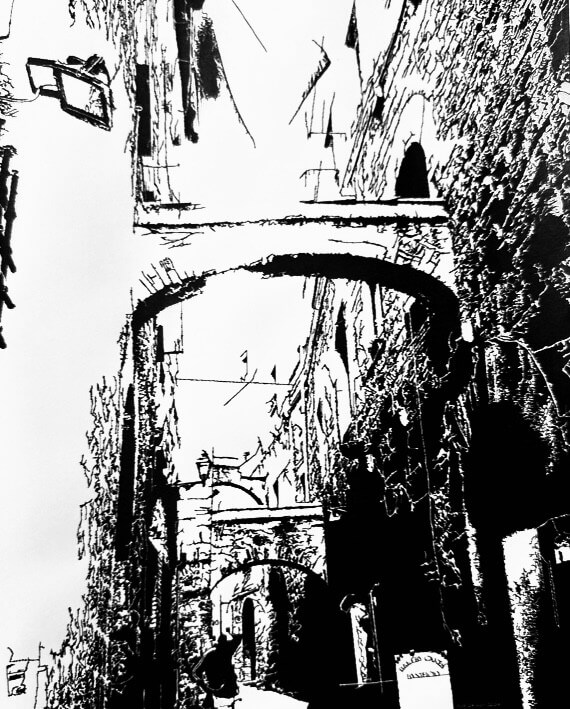 De steen van stilte San Gimignano