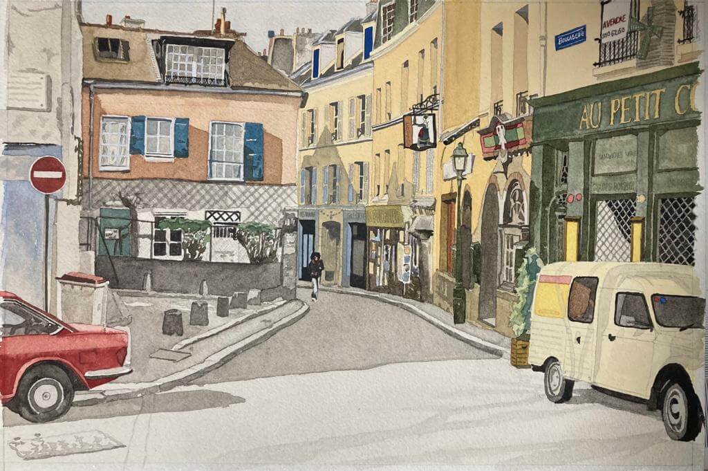 Mont Martre - Parijs   Rue Norvins 1