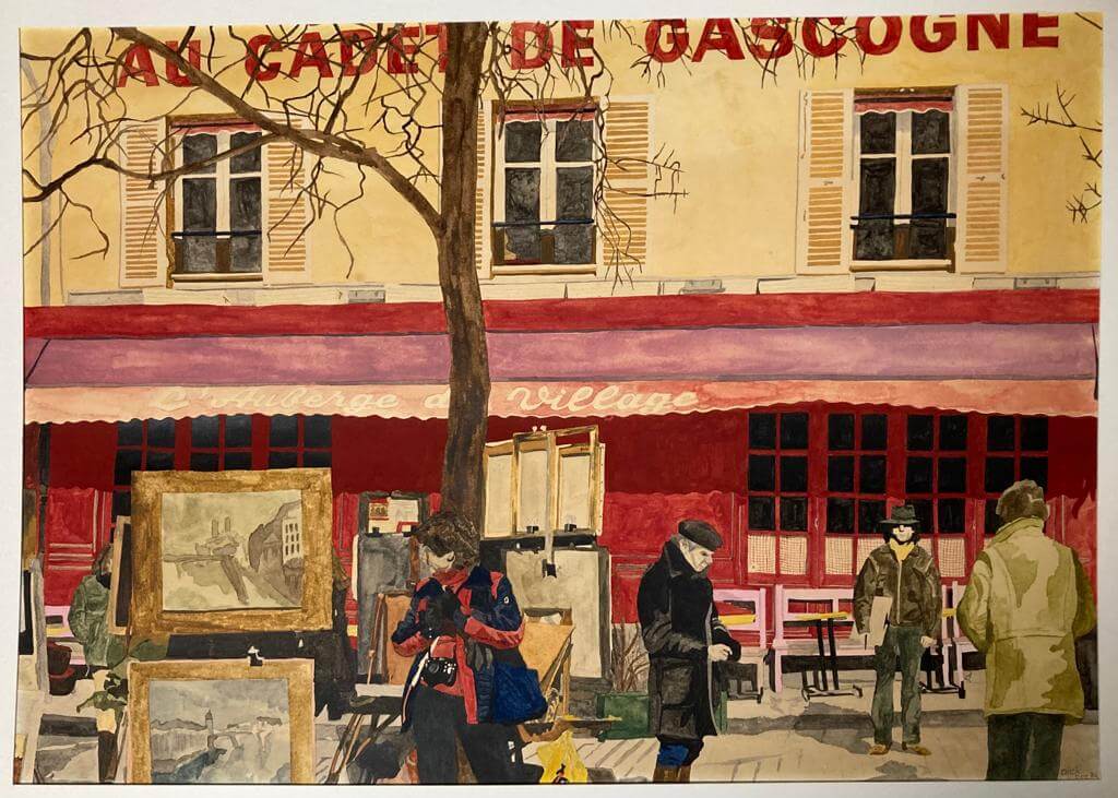 Mont Martre - Parijs   Rue Norvins 2