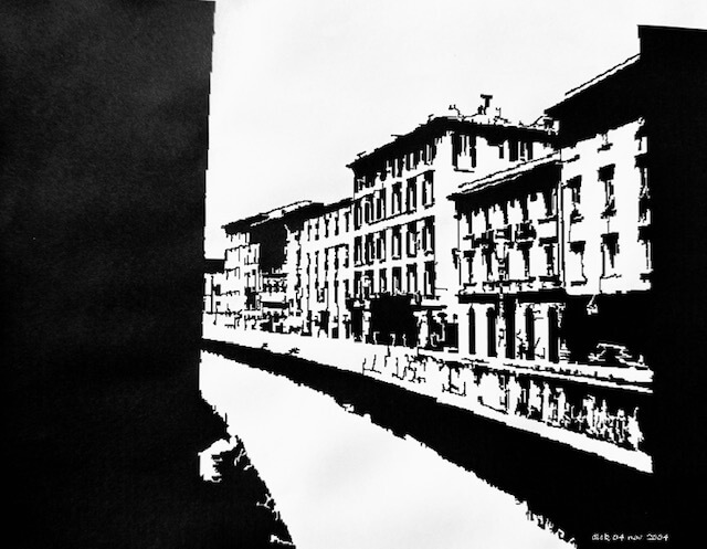 Zijlicht aan de Arno