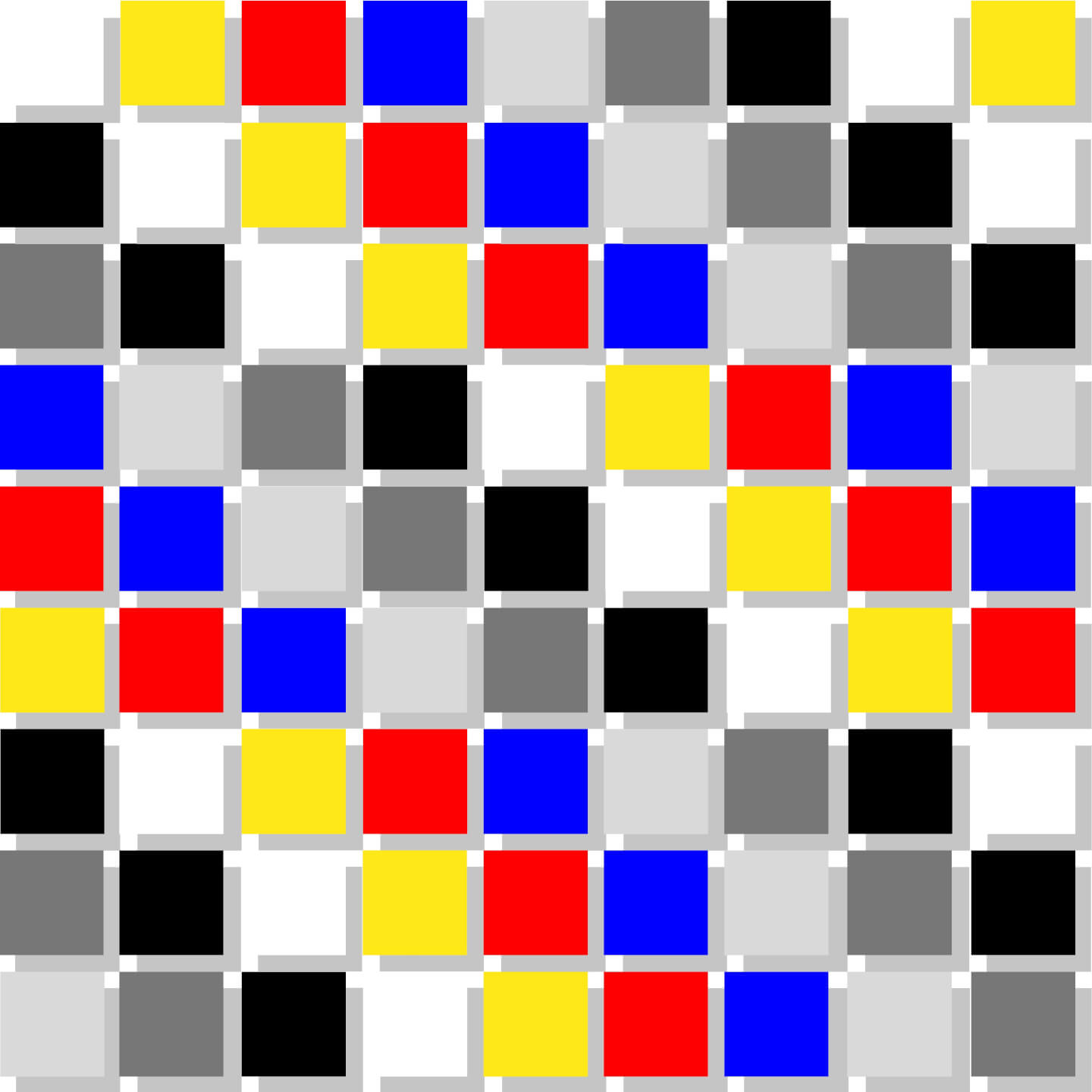 Coloured blocks